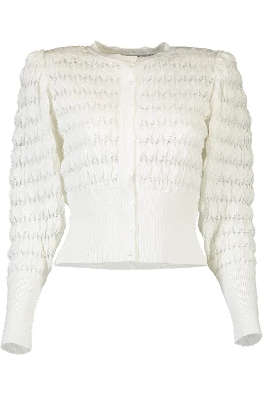 Khaki - cardigan for a casual and outdoorsy look -Letizia Cardigan - White