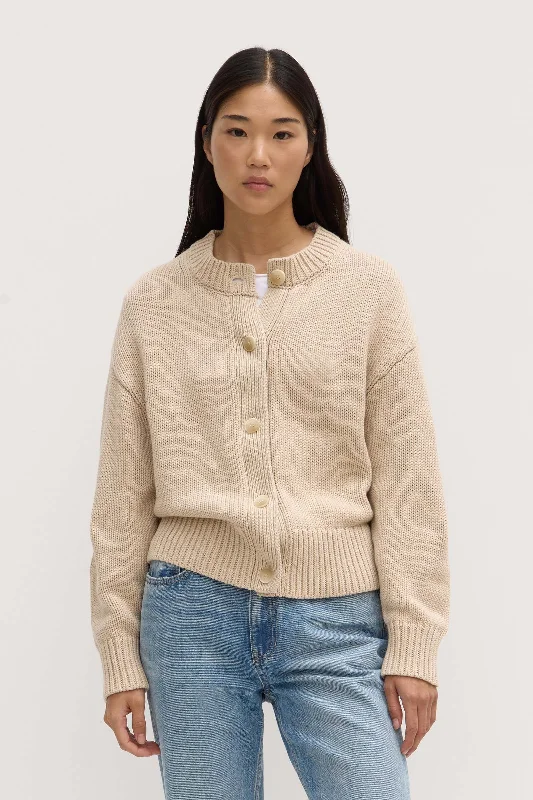 Boat - neck cardigan for a stylish look -Ava Knit Cardigan