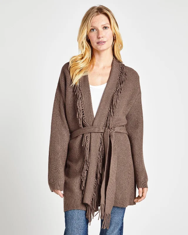 Elegant - cardigan for formal occasions -Cora Fringe Cardigan