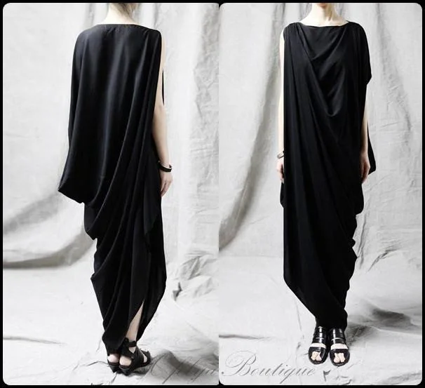 Sheath Dresses for Sophisticated -Original Viscose Copper Ammonia Ofelya Jersey Cotton Asymmetrical Oversized Long Tuic Top Jersey Kaftan Maxi Dress