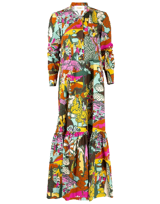 Resort Dresses for Vacation -Maxi Shirt Dress