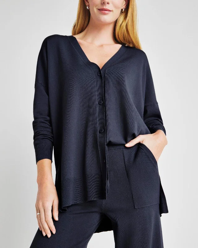 Ruffled - cardigan for a feminine style -Veronica Tunic Cardigan