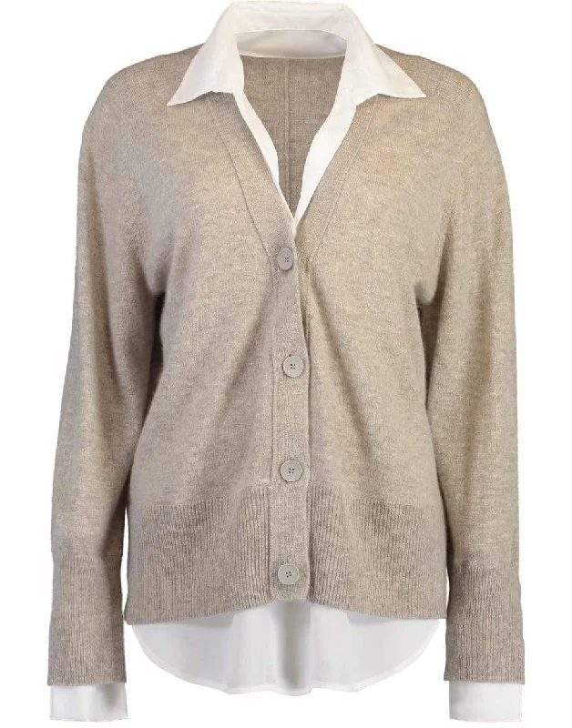 Open - front cardigan for a relaxed look -Callie Layered Looker Cardigan