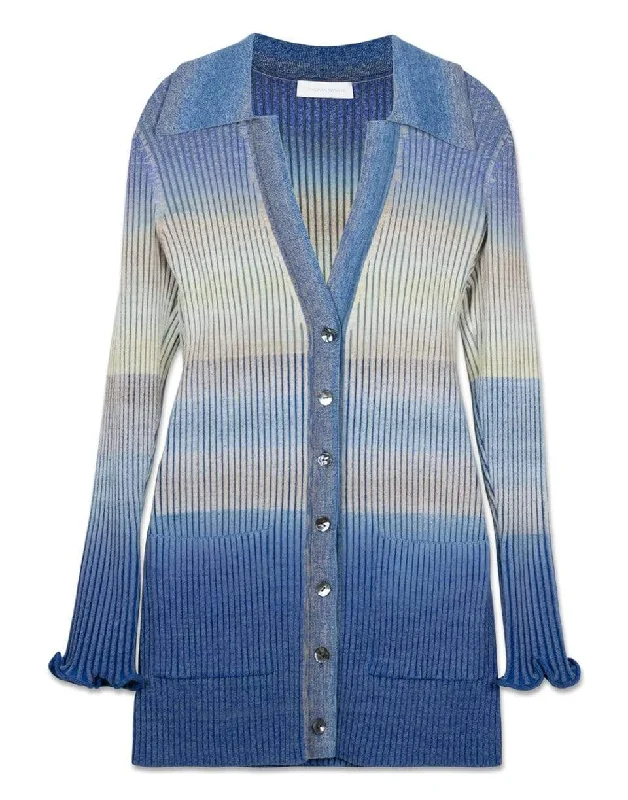 Fitted cardigan to show off curves -Bianca Striped Cardigan