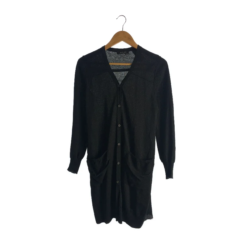 Short - sleeve cardigan for mild days -Hysterics/Cardigan/FREE/BLK/Wool/Plain