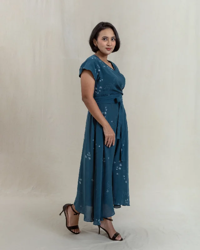 Silk Dresses for Luxurious -SERIBU BUNGA - Intertwine Dress