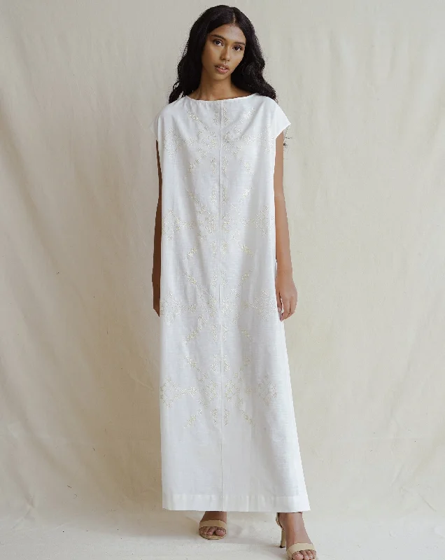 Fashionable Dresses for Style -KAPAS - Embroidered Kaftan Dress