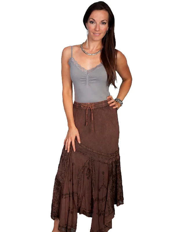 Durable cotton skirts for tough daily use -Women's Honey Creek by Scully Skirt #HC64COP