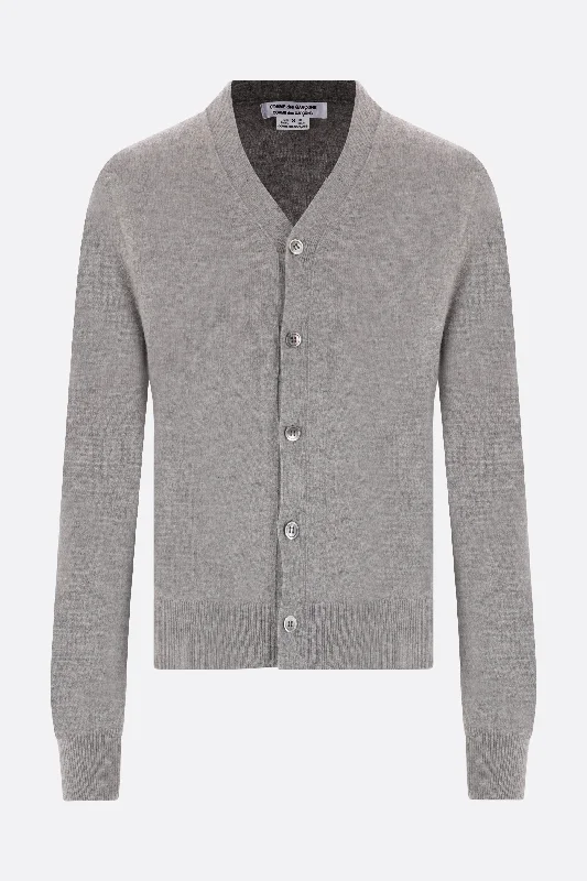 Machine - knitted cardigan for durability -cashmere knit cardigan