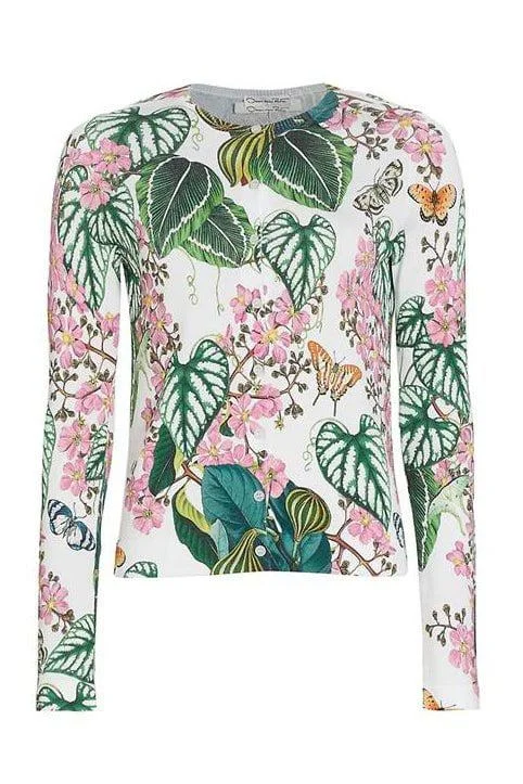 Black - cardigan for a versatile wardrobe staple -Mixed Botanical Garden Cardigan