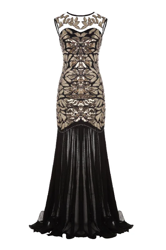 Contemporary Dresses for Fashion -Black 1920s Flapper Glitter Dresses