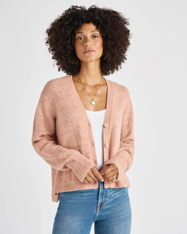 Women's cashmere cardigan for warmth -Cashblend Lulu Cardigan