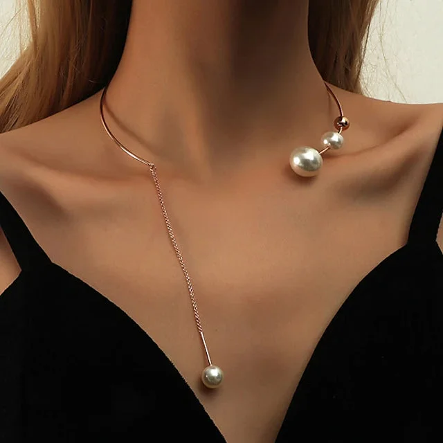 Beautiful necklaces and pendants with geometric shapes for a modern, artistic design-2-Piece: Women's Chic Geometric Necklace