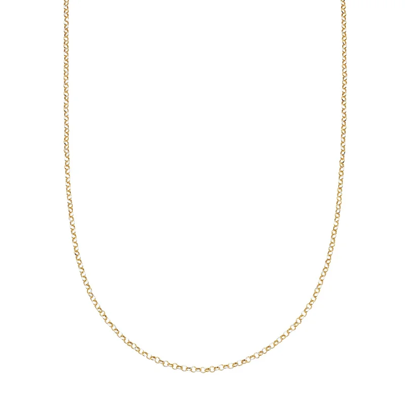 Necklaces and pendants with personalized charms for a custom piece of jewelry-20" Rolo Chain - Yellow Gold