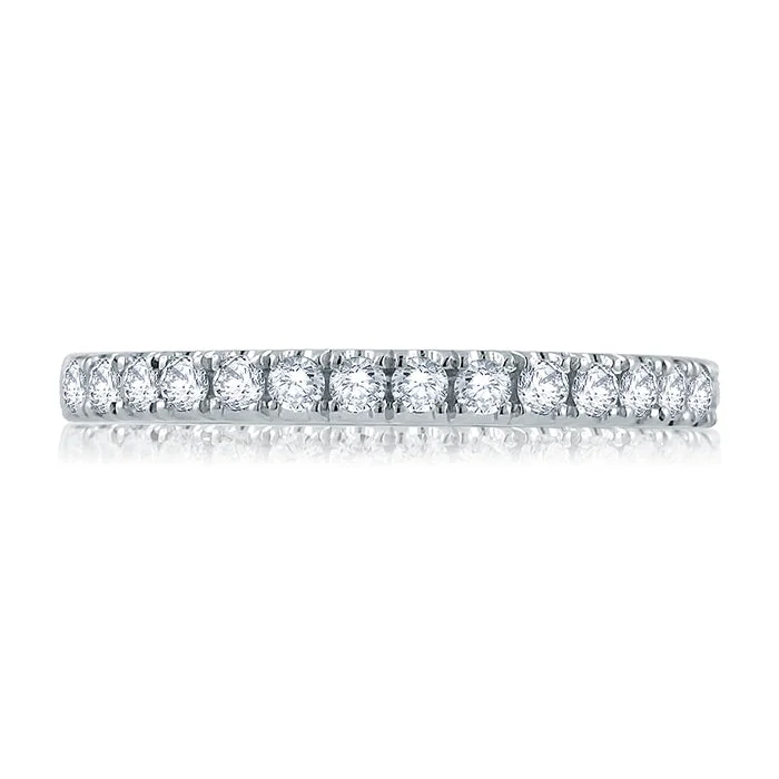 Necklaces and pendants with pearls for a classic and sophisticated touch-A. JAFFE Empire Legacy Diamond Halfway Band