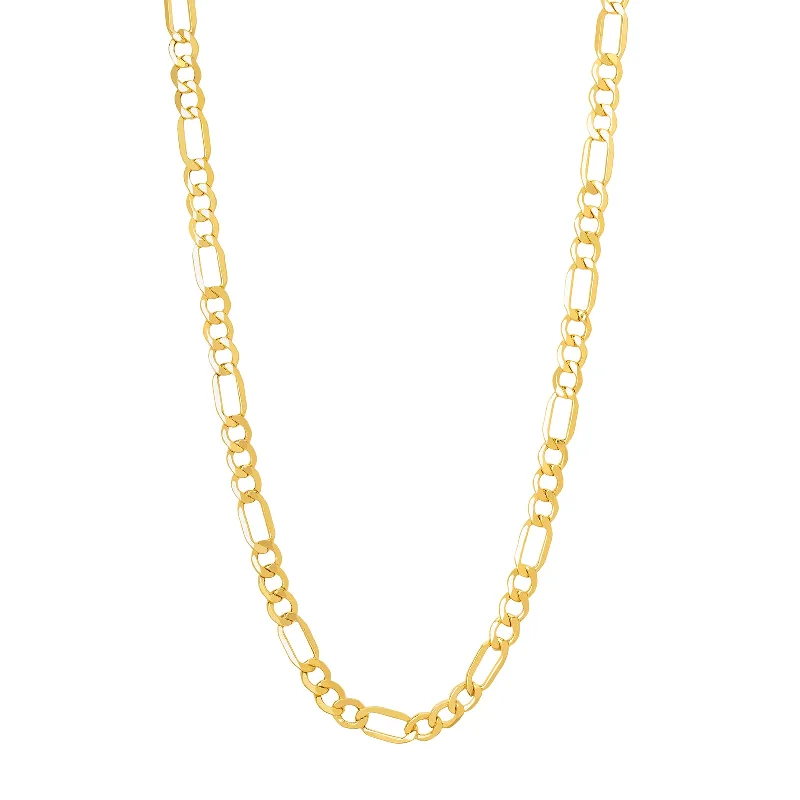 Beautiful necklaces and pendants with natural stones for an earthy, organic vibe-18" Lite Figaro Chain - 6.6mm