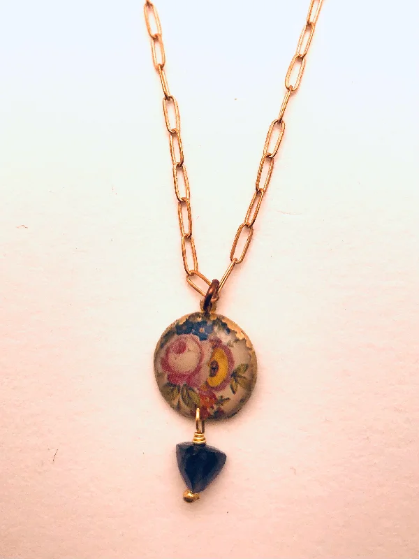 Necklaces and pendants with lotus flower designs for a spiritual, peaceful vibe-Dulcet Drop Necklace, Iolite