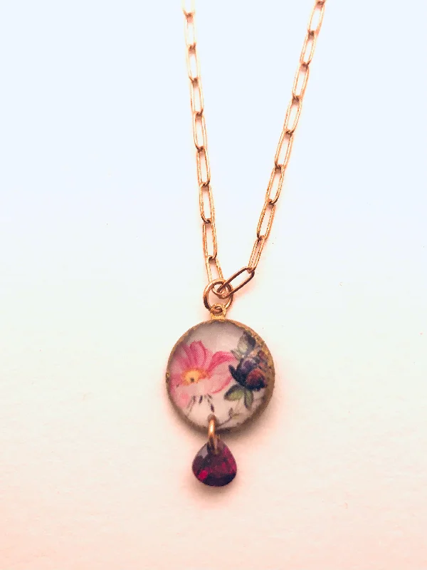 Necklaces and pendants with celestial starburst designs for a radiant look-Dulcet Necklace, Garnet