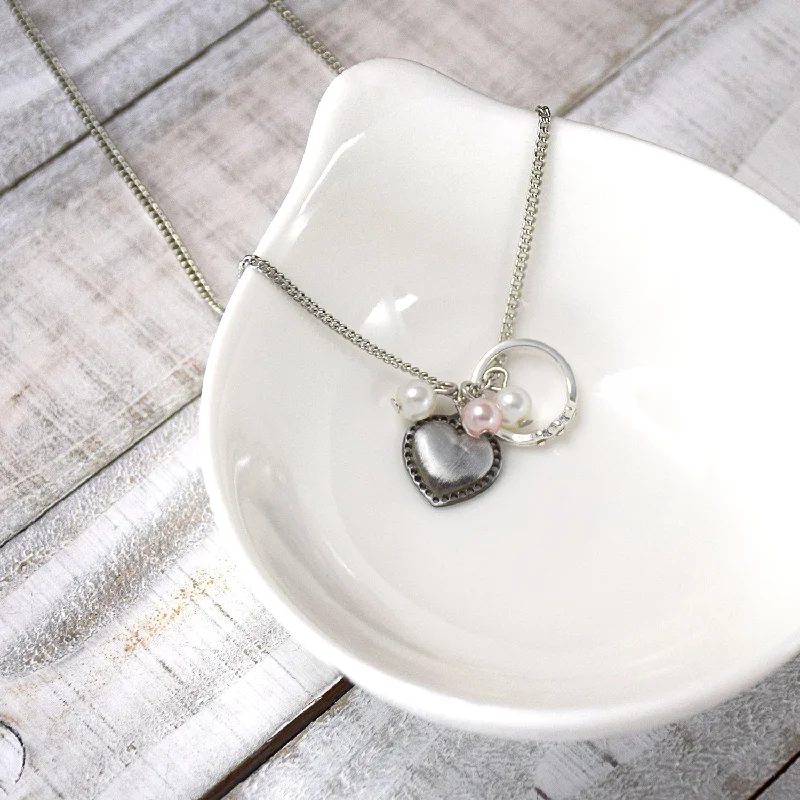 Necklaces and pendants with infinity love symbols for an eternal, romantic gesture-Glitter Sparkle Shine Necklace - Silver finish charm necklace