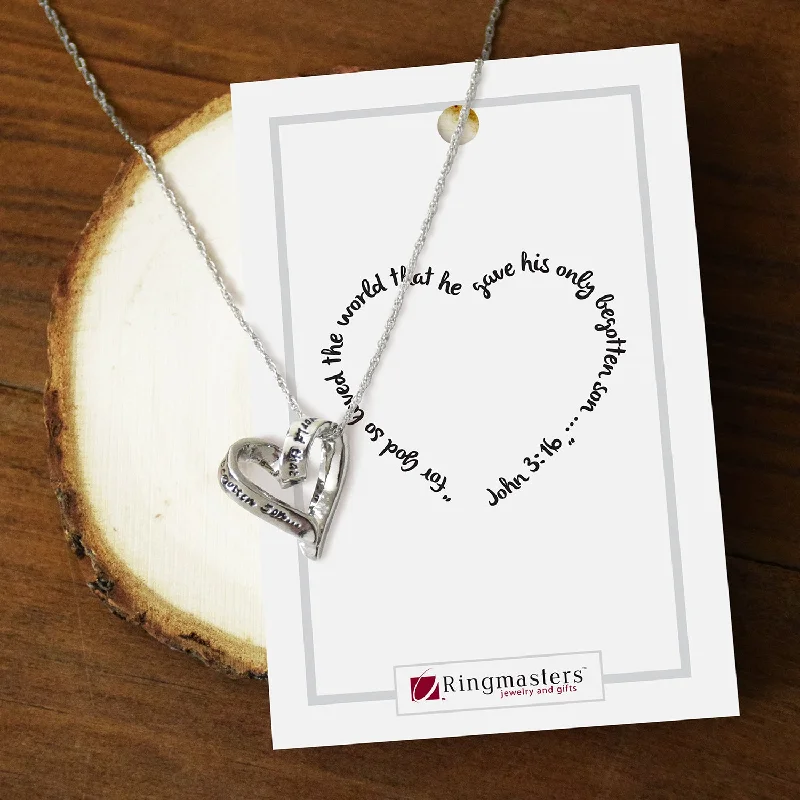 Necklaces and pendants with diamond pendants for a luxurious sparkling effect-God So Loved The World Necklace