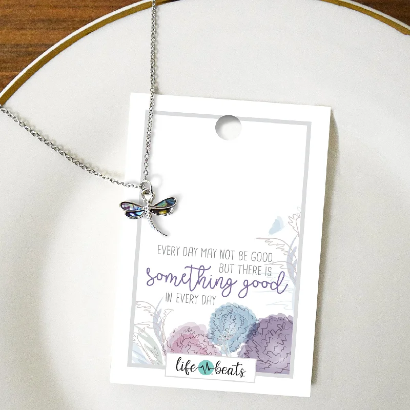 Best necklaces and pendants with sterling silver for an affordable yet stylish choice-Good Day Everyday - Dainty Dragonfly Necklace