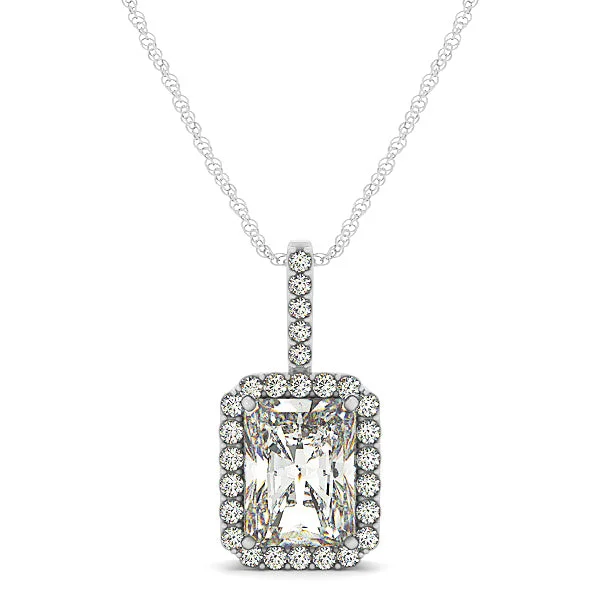 Best necklaces and pendants with heart-shaped designs for a romantic look-Halo Diamond Pendant