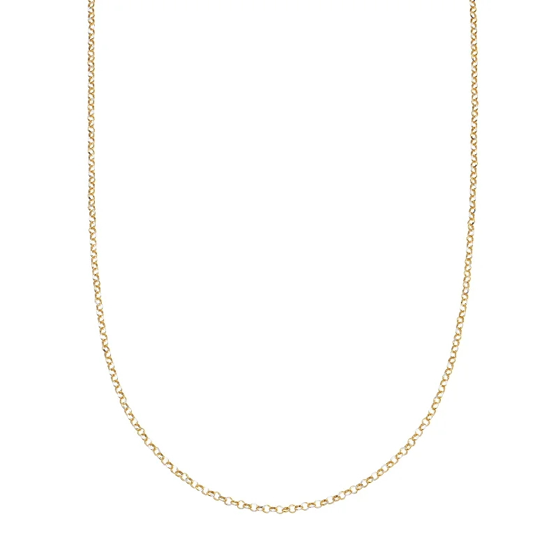 Beautiful necklaces and pendants with butterfly motifs for a whimsical style-32" Rolo Chain - Yellow Gold