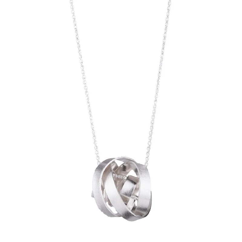 Best necklaces and pendants with adjustable chains for a customizable fit-Wrapped Ribbon Pendant by Rina Young