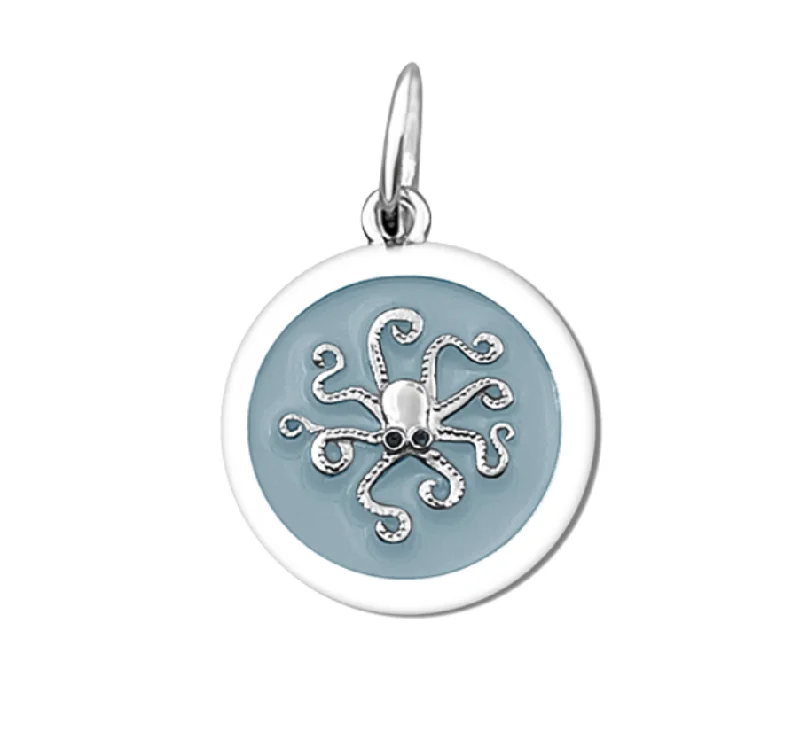 Stunning necklaces and pendants with turquoise and gold for a vibrant, earthy look-Octopus Pale Blue