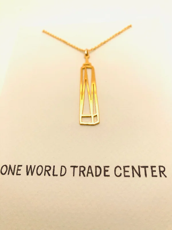 Stunning necklaces and pendants with jade gemstones for a calming green hue-One World Trade Center Necklace