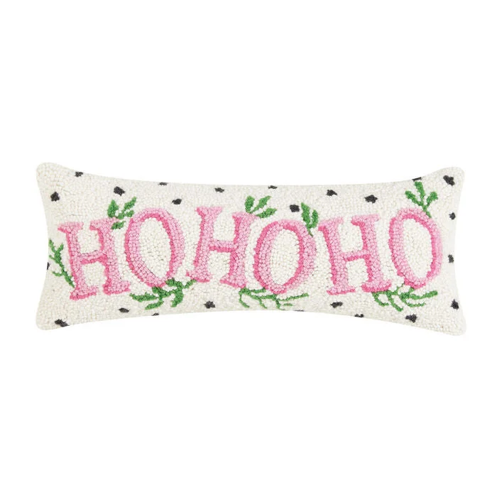 Stunning necklaces and pendants with ruby and diamond combinations for a luxurious effect-Peking Handicraft | Spotted Ho Ho Ho Hook Pillow, 8"x20"