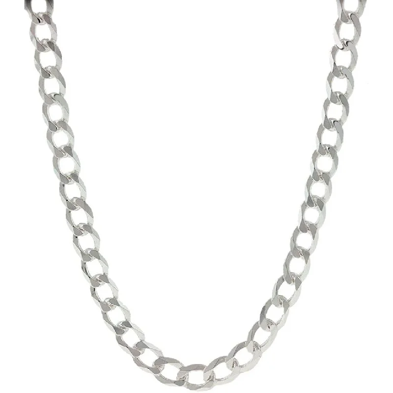 Elegant necklaces and pendants with onyx stones for a sleek, polished look-Solid 925 Sterling Silver 4.5mm Cuban Chain Necklace