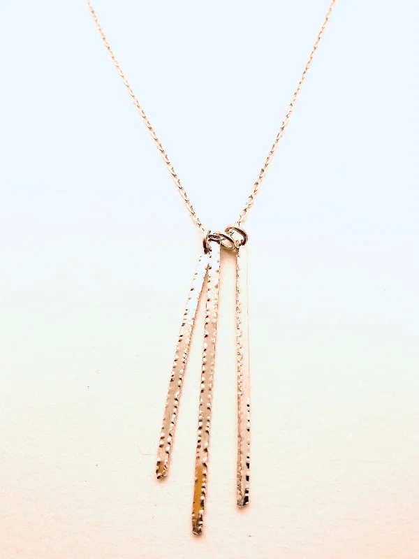 Best necklaces and pendants with personalized coordinates for a special keepsake-Sterling Silver Triple Spike Necklace