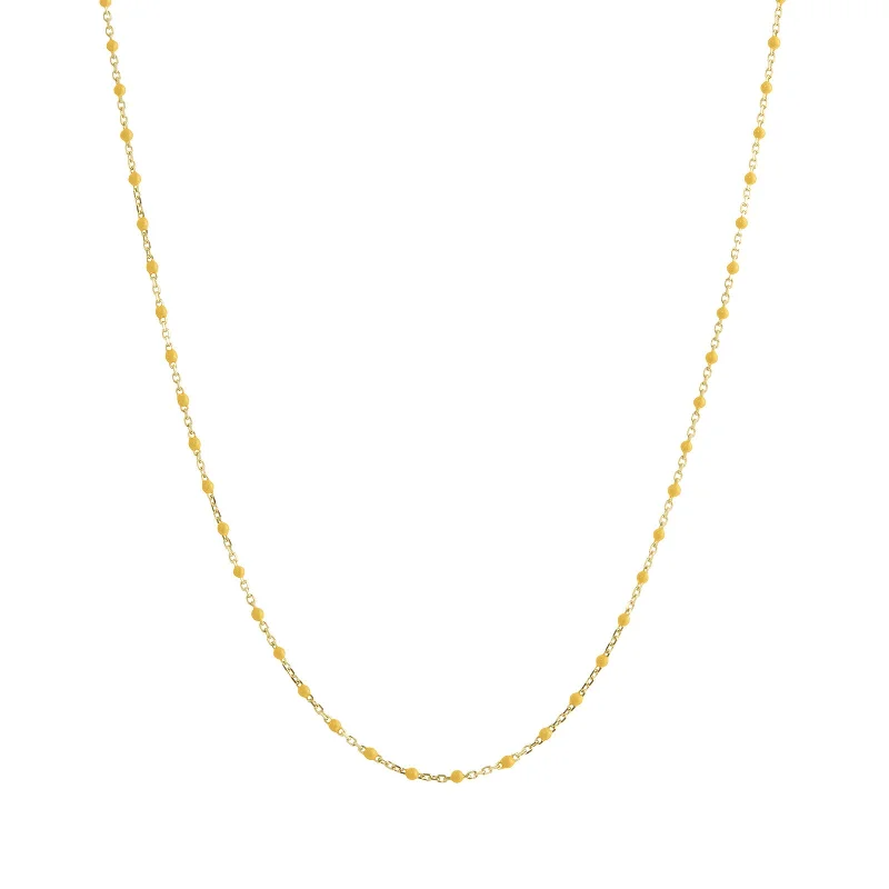 Stunning necklaces and pendants with sapphire gemstones for a luxurious blue hue-18" Marigold Tiny Dot Chain Necklace