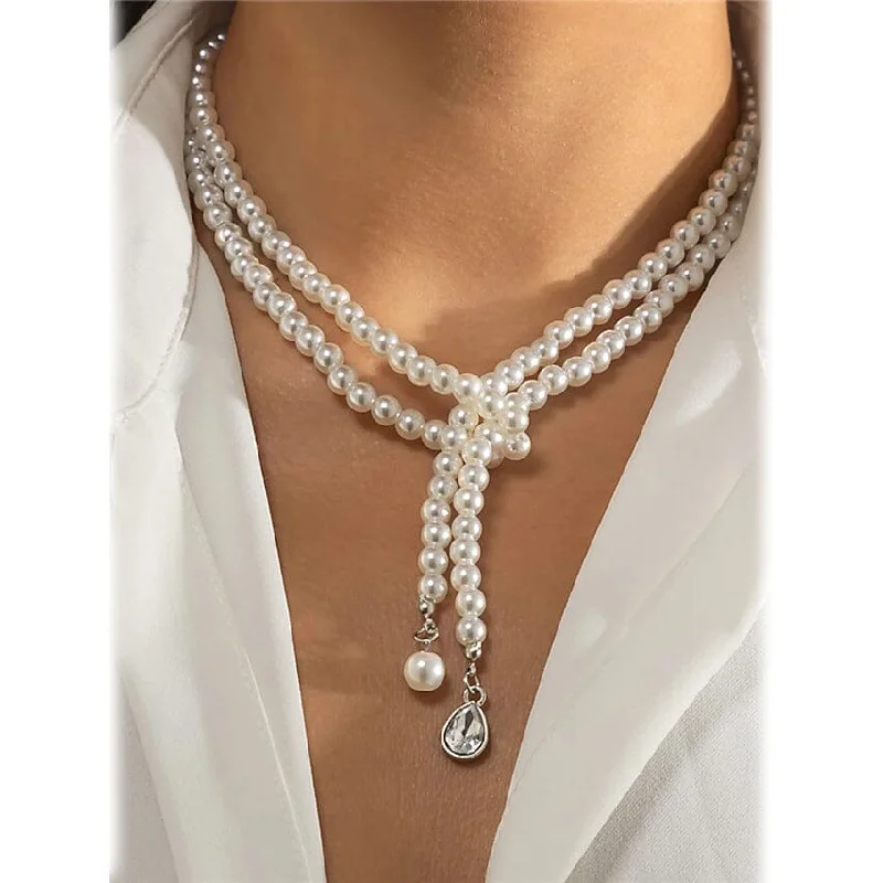 Best necklaces and pendants with infinity hearts for a romantic, eternal symbol-Women's Pearl Necklaces Jewelry